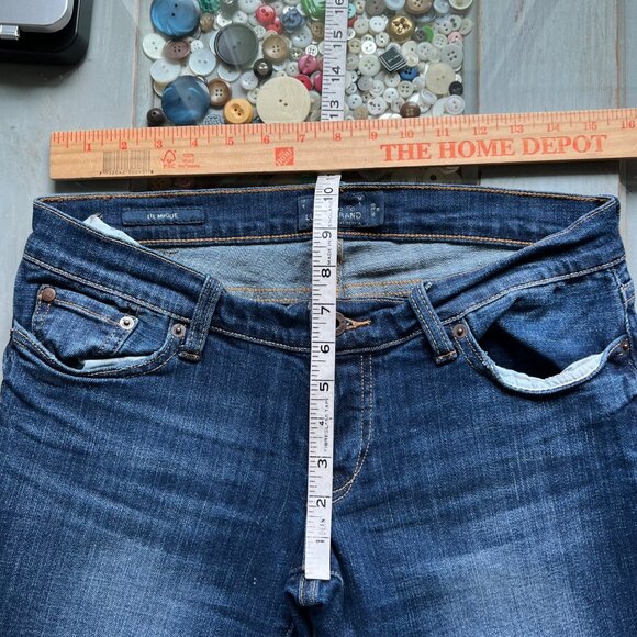Lucky Brand Bootcut Jeans Size 6 28 Regular Low Rise Medium Wash Navy Blue Denim - Picture 8 of 9